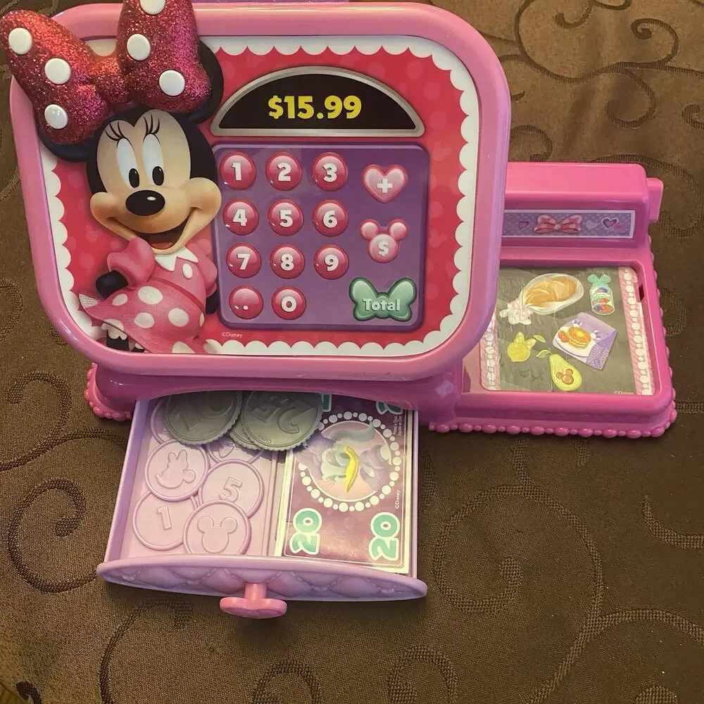 Disney Minnie Mouse Cash Register‎ Working With Money